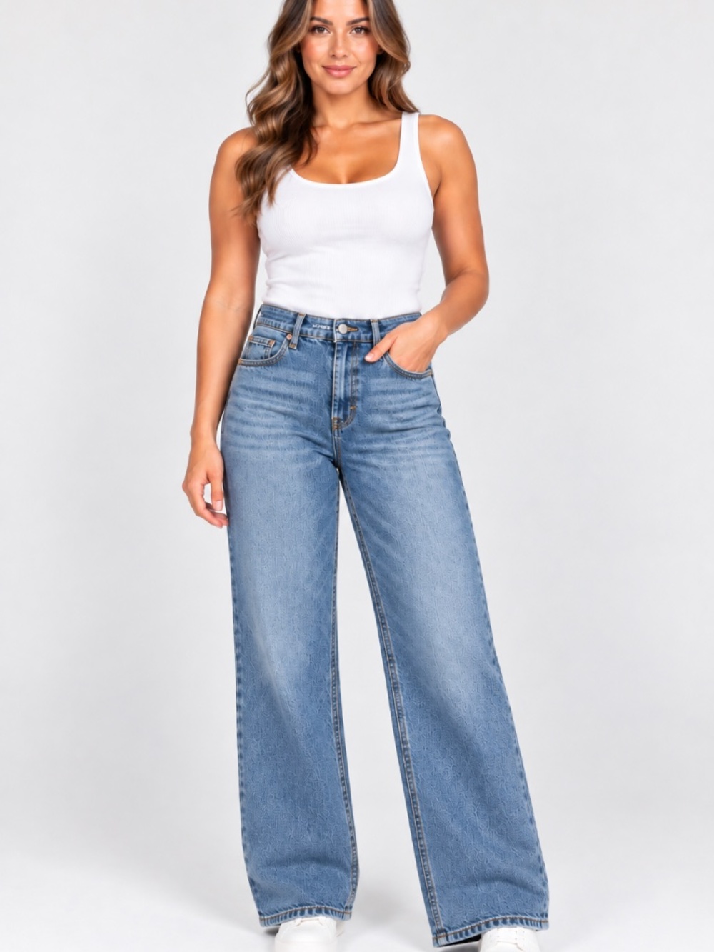 Old Navy Ski Hi Wide Leg Jeans